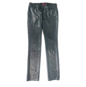 Alice + Olivia metallic slim straight jeans